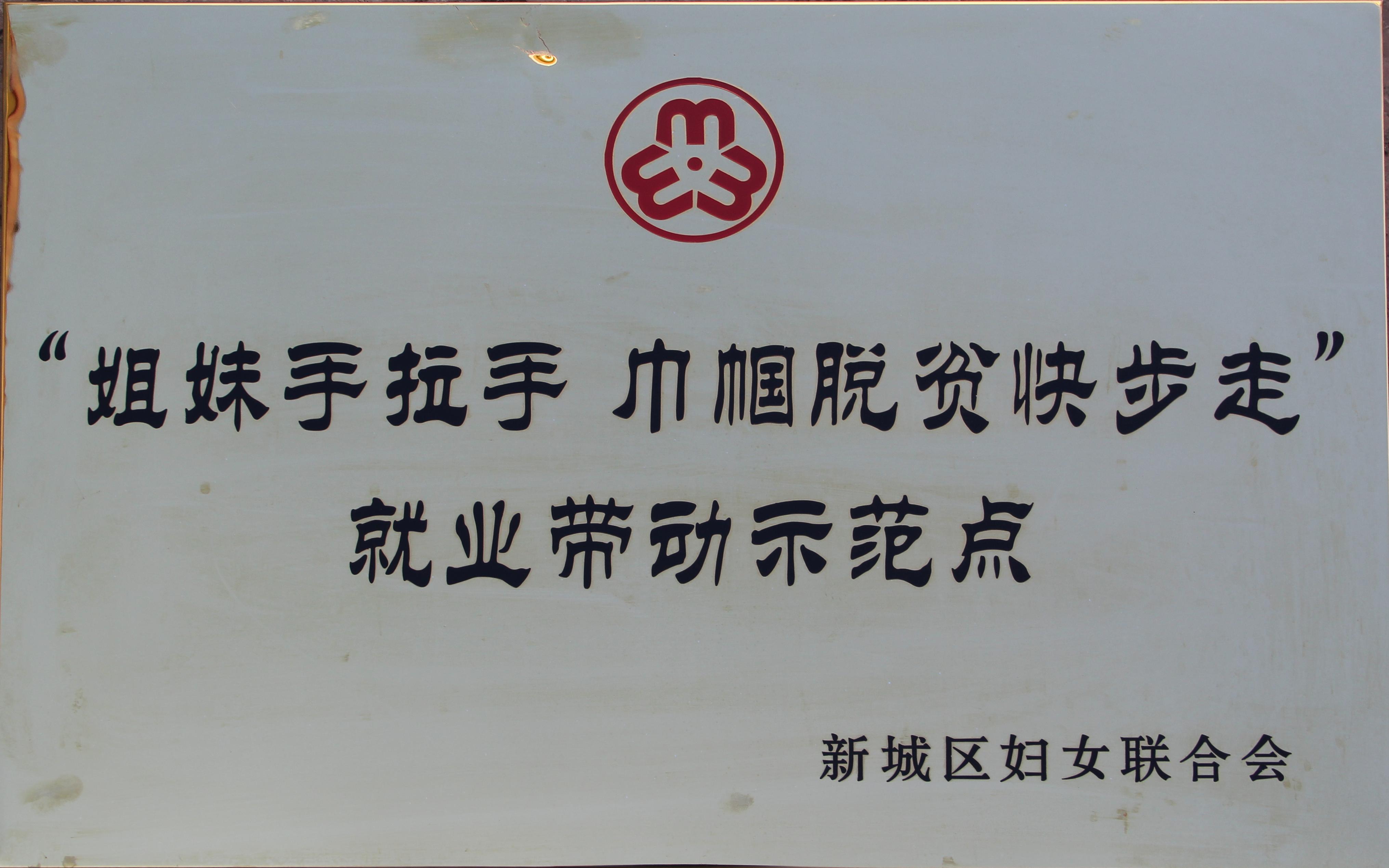 ”姐妹手拉手，巾幗脫貧快步走“就業(yè)帶動示范點(diǎn)